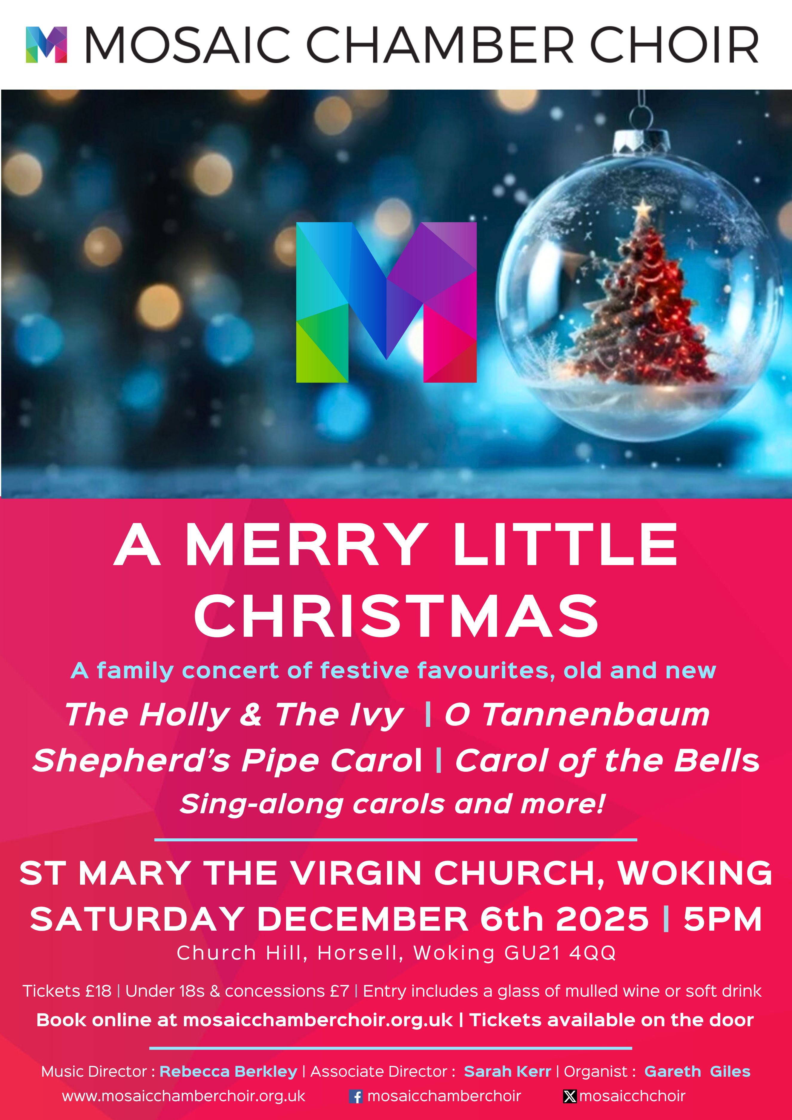 A Merry Little Christmas at St Mary's Horsell 5 pm 6/12/25