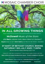 Summer Concert - All Growing Things - 12th July 2025