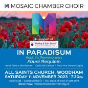 "In Paradisum" - 11th November 2023 - All Saints Woodham